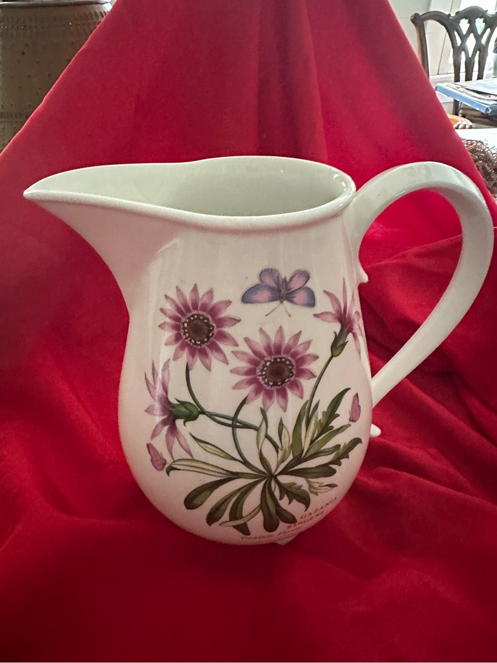 Botanic Garden by Portmeirion Ceramic Floral Pitcher 2 QT.